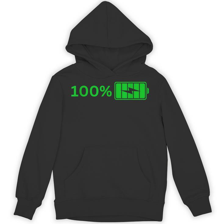 100バッテリー – 100バッテリー I おもしろい 高エネルギーパーセント パーカー