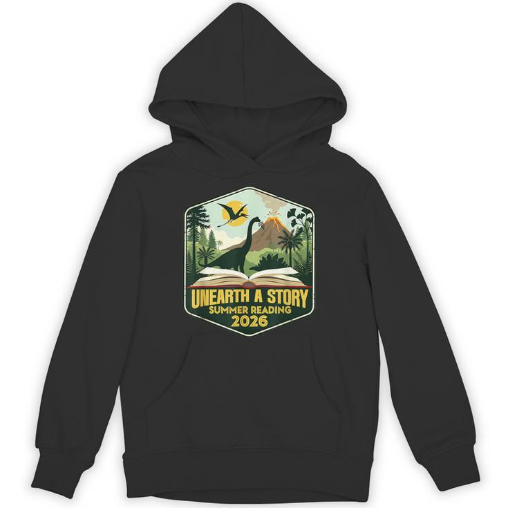 2026 Summer Reading Unearth a Story Teachers Students Book Unisex Hoodie