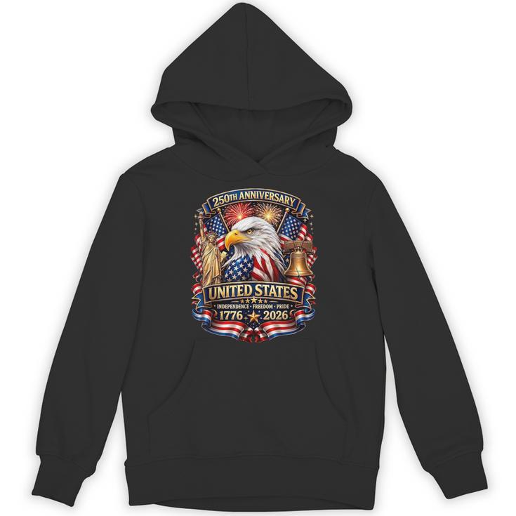 250 Anniversary Usa Patriotic Flag 250Th 4Th Of July Hoodie