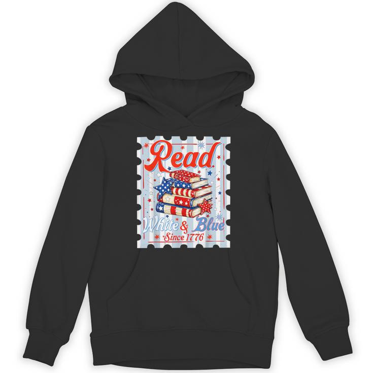 4th Of July Patriotic Read Blue Books Men Women Kid Unisex Hoodie