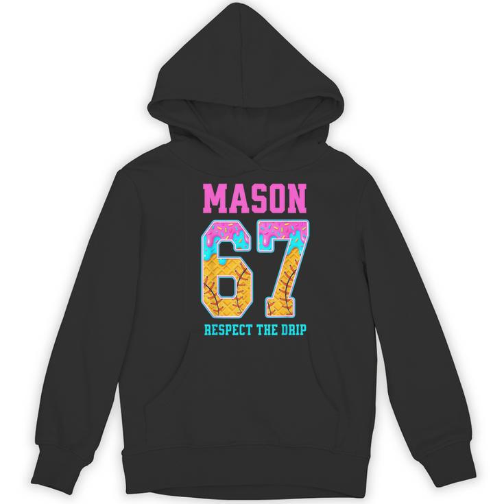 6 7 Mason Baseball Drip Unisex Hoodie