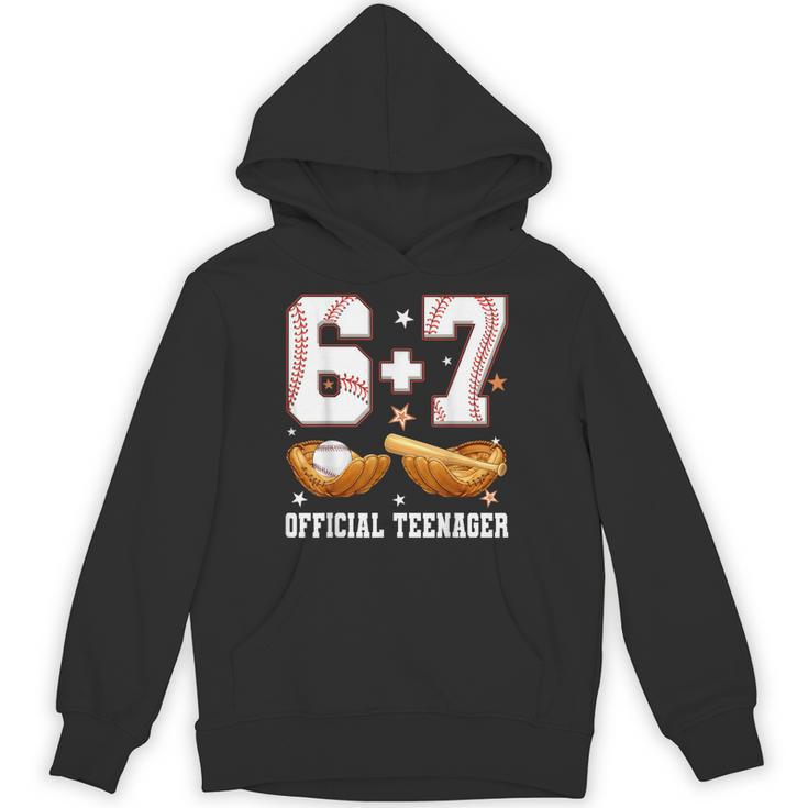 67 13 Year Old Official Teenager Baseball Boy 13th Birthday Unisex Hoodie