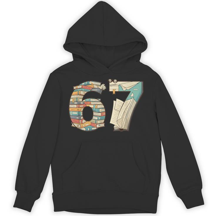 67 Book Stack Literary Adventure Reader Unisex Hoodie