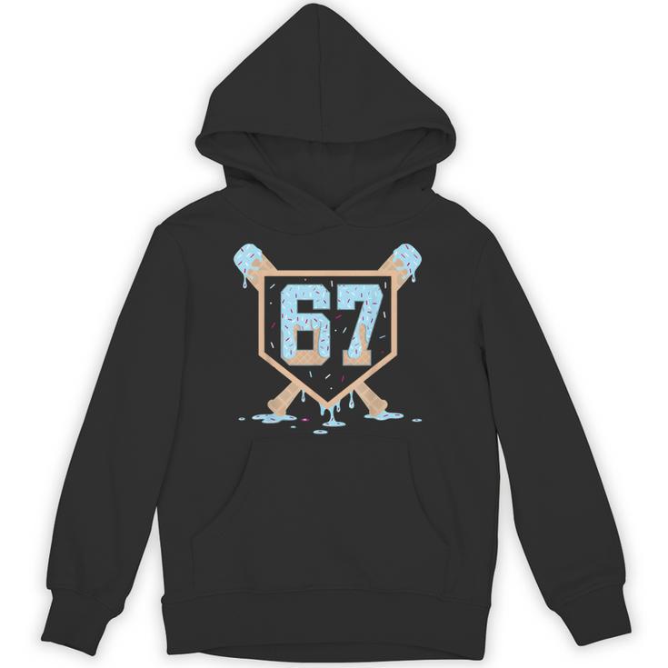 67 Ice Cream Drip Baseball Meme Six Seven Gen Alpha Unisex Hoodie