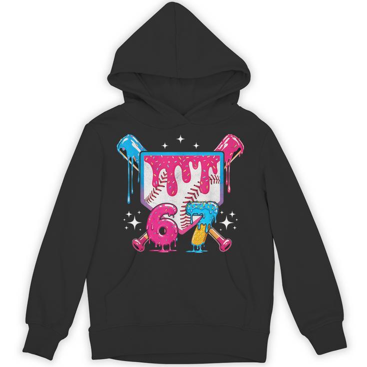 67 Six Seven Ice Cream Drip Baseball Boys Youth Unisex Hoodie