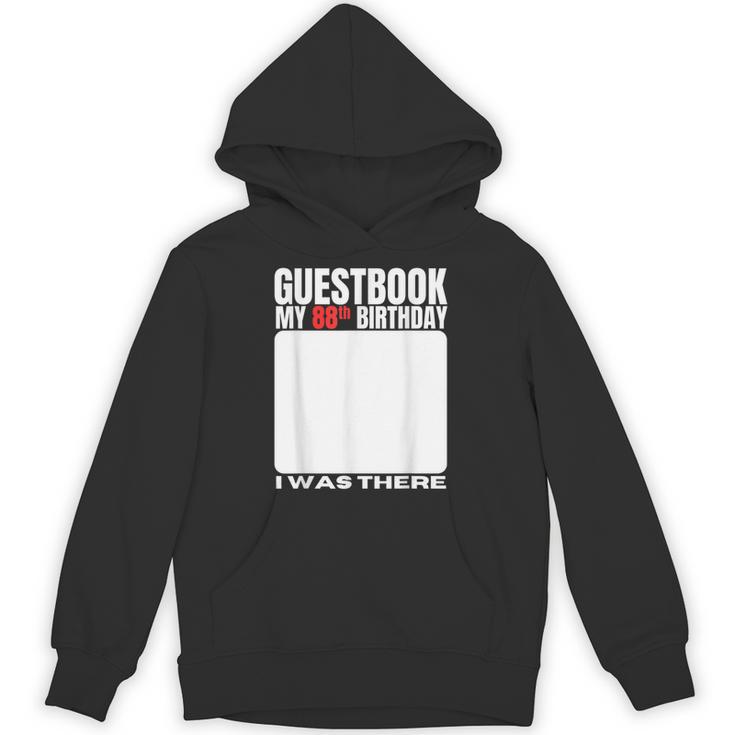 My 88th Birthday Guestbook 88 Years Birthday Party Sign My Unisex Hoodie