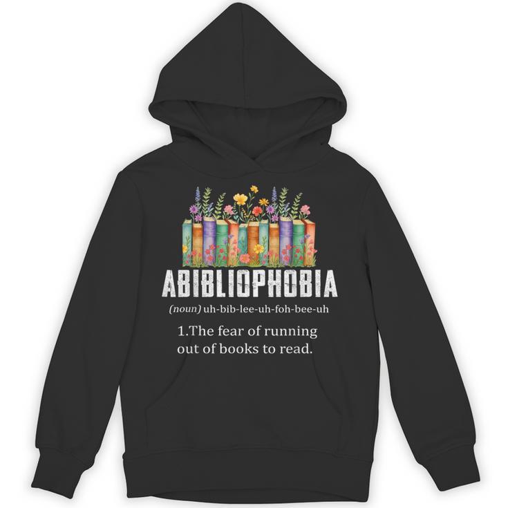 Abibliophobia Definition Book Reader Book Nerd Book Reading Unisex Hoodie