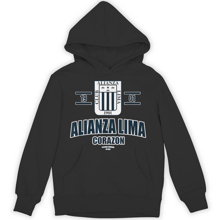 Alianza Lima Peru メンズ レディース サッカー ペルーエスクード パーカー