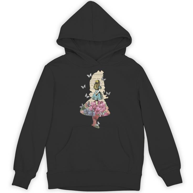 Alice In Wonderland Magical Garden Vintage Book Unisex Hoodie