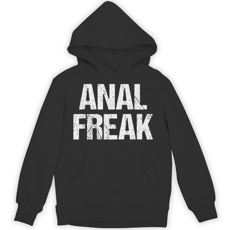 Anal Freak 面白い言葉 皮肉 かわいい クール アナルノベルティ パーカー