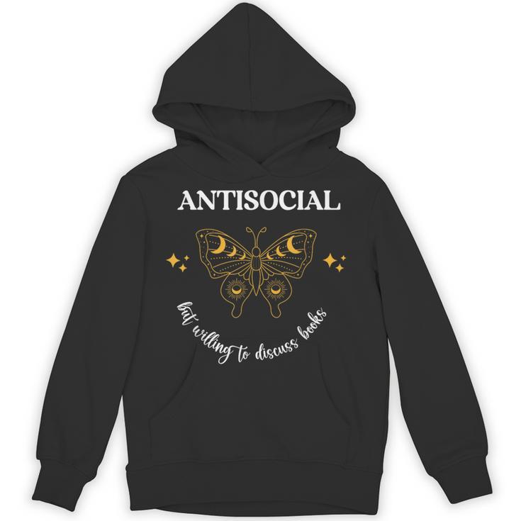 Antisocial Book Club Introvert Booklovers For Readers Unisex Hoodie