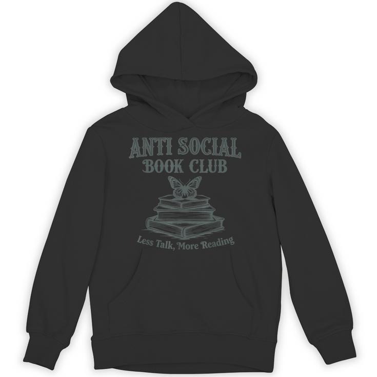 Antisocial Book Club Less Talk More Reading Unisex Hoodie