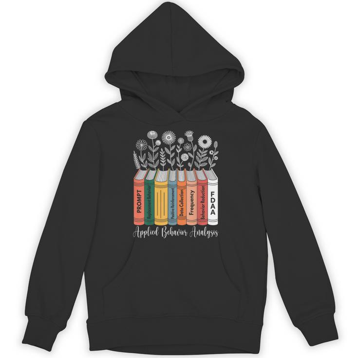 Applied Behavior Analysis ABA Therapist Floral Books Unisex Hoodie