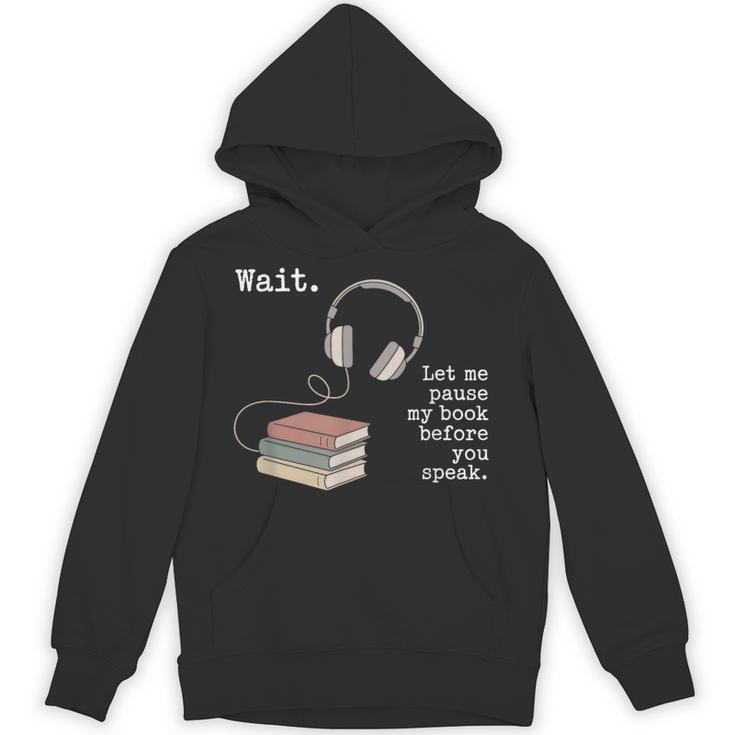 Audiobook Enthusiasts Headphones Book Club Bookworm Unisex Hoodie