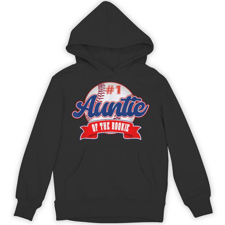 Auntie Rookie Of Year 1st Birthday Baseball Theme Matching Unisex Hoodie