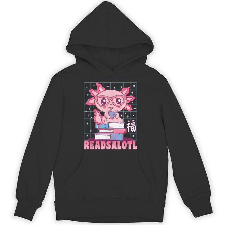 Axolotl Books Readsalotl Reading Bookworm Boys Girls Kids Unisex Hoodie