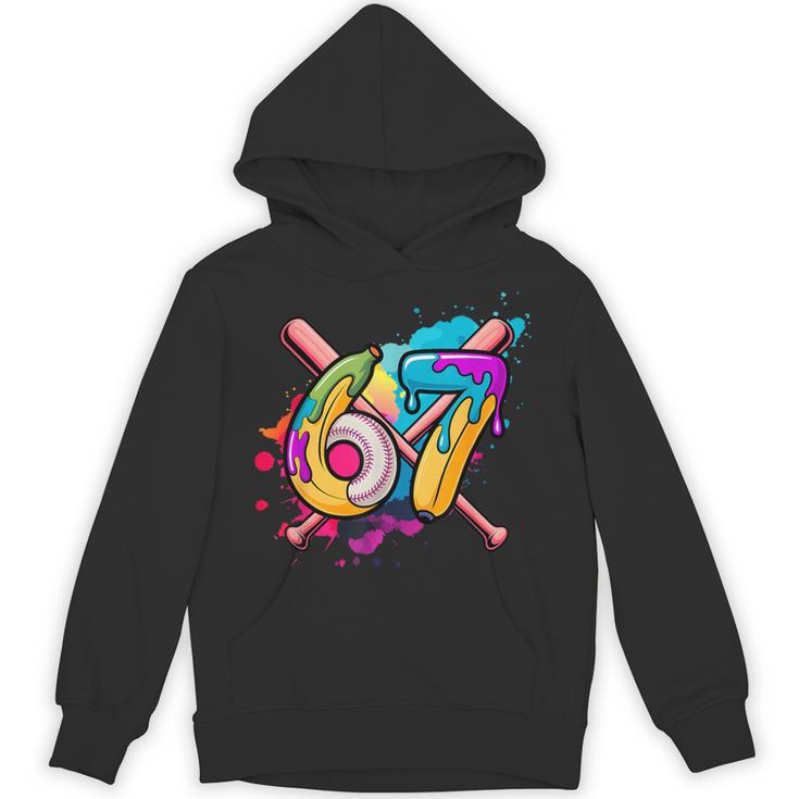 Banana Baseball 67 Ice Cream Drip Meme Unisex Hoodie