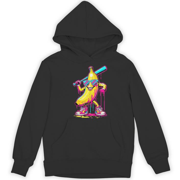 Banana With Baseball Bat Street Baseball Drip Unisex Hoodie
