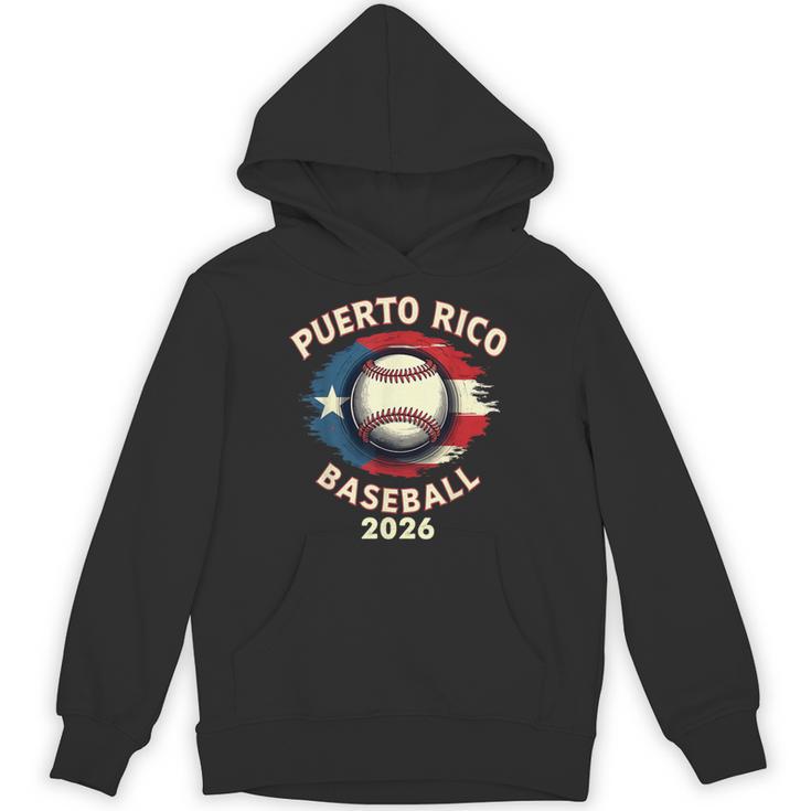 Baseball 2026 Puerto Rico Island Pride Sports Theme Unisex Hoodie