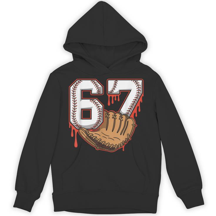 Baseball 67 Six Seven Alpha Slang 6 7 Meme Kids Teachers Boy Unisex Hoodie