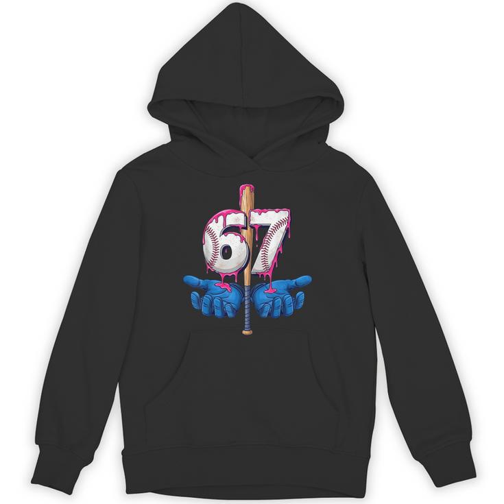 Baseball 67 Six Seven Gen Alpha Meme Drip Unisex Hoodie