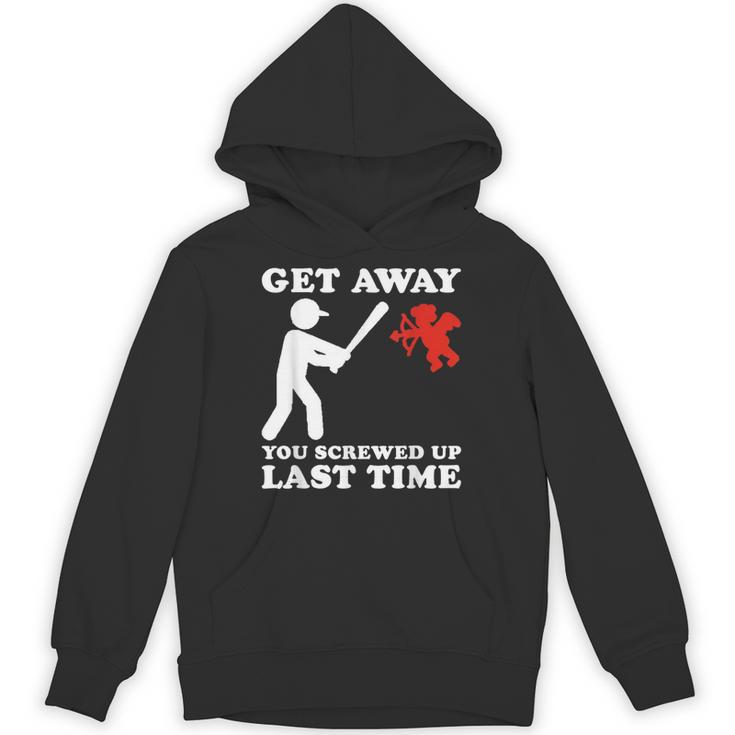 Baseball Anti Valentine Humor Cupid Joke Men Women Unisex Hoodie
