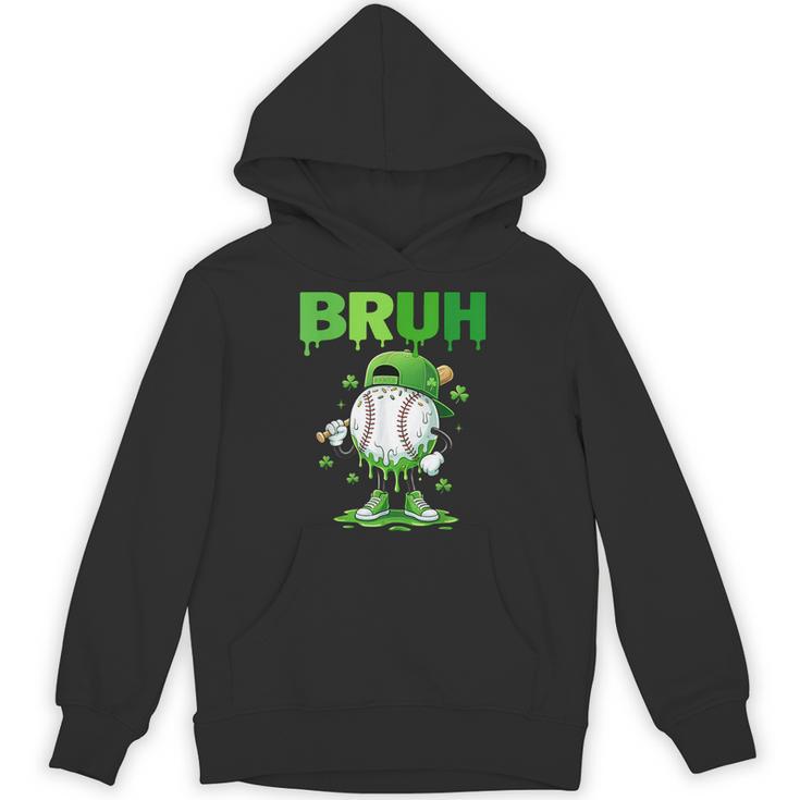 Baseball Bruh Drip Ice Cream Youth Boy St Patricks Day Unisex Hoodie