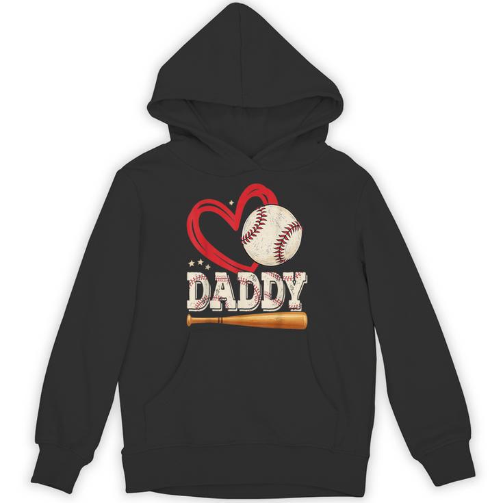 Baseball Daddy Baseball Heart Family Matching Unisex Hoodie