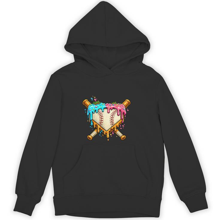 Baseball Drip For Boys Ice Cream Dripping Baseball Sport Unisex Hoodie