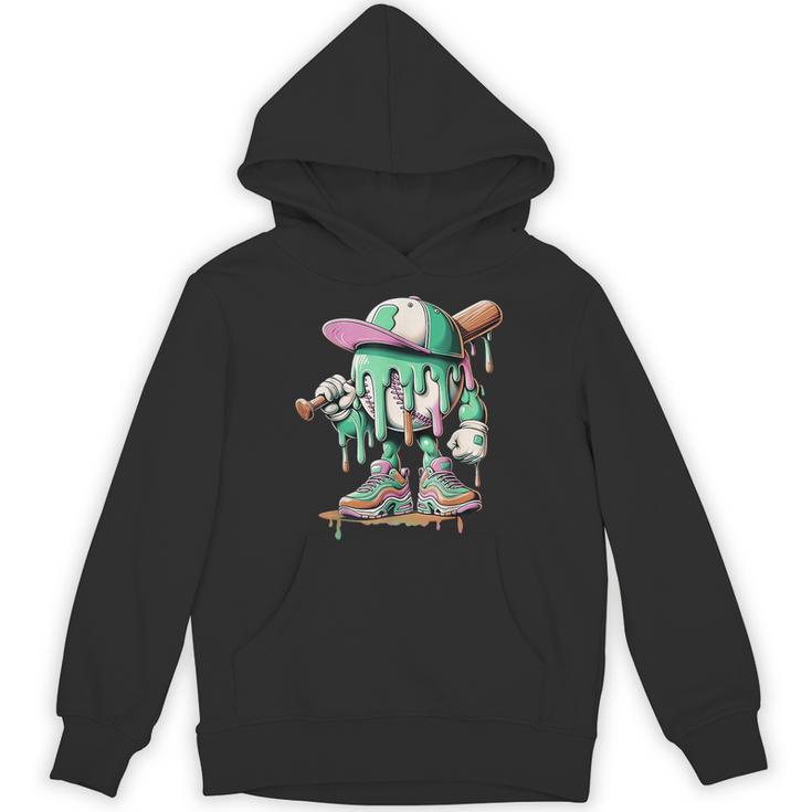 Baseball Drip For Boys Ice Cream Drip Baseball Unisex Hoodie
