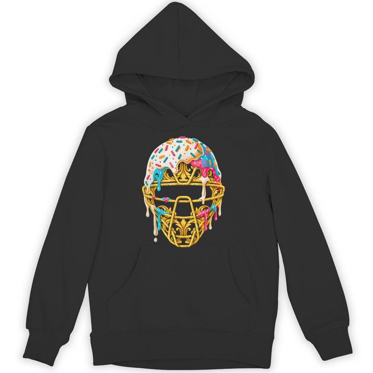 Baseball Drip For Boys Ice Cream Drip Youth Boys Catcher's Unisex Hoodie