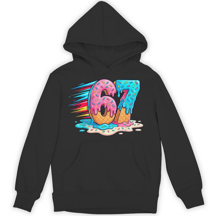 Baseball Drip Ice Cream 67 Graffiti Splash Melt Unisex Hoodie