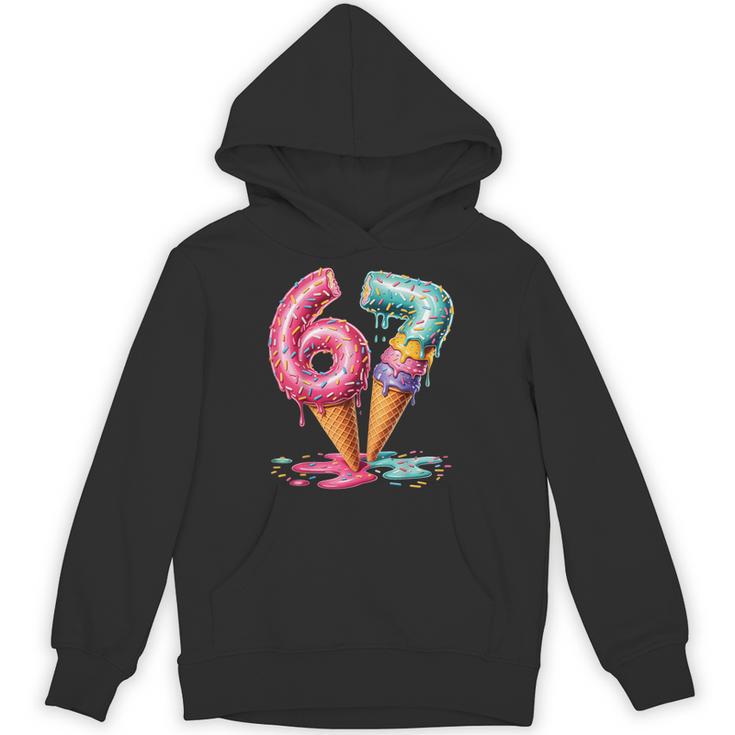 Baseball Drip Ice Cream 67 Unisex Hoodie