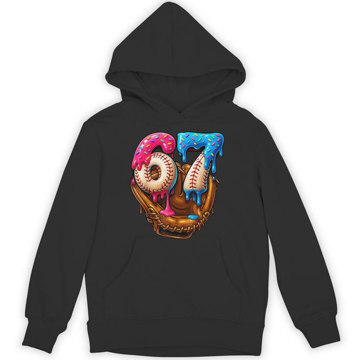 Baseball Drip Ice Cream Number 67 Player Or 67th Birthday Unisex Hoodie