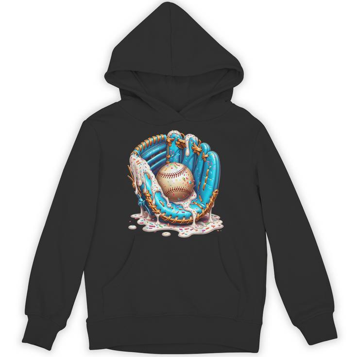 Baseball Drip Ice Cream Sprinkless Glove Boy Kid Unisex Hoodie