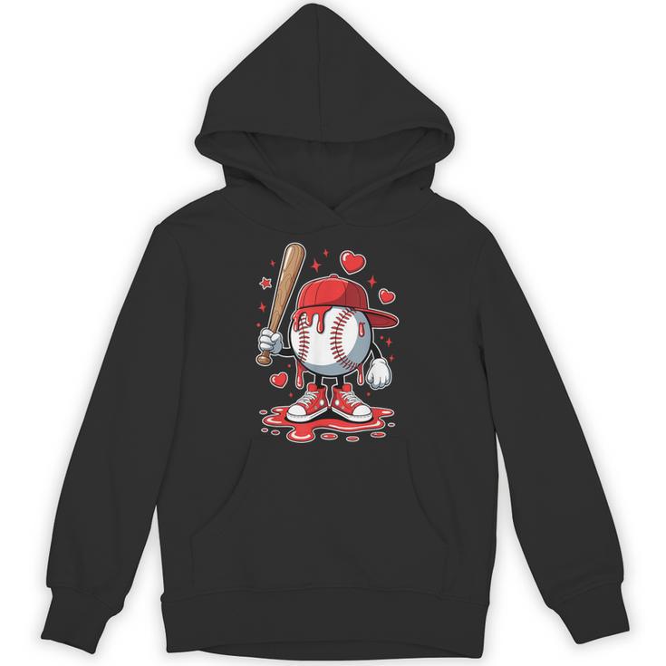 Baseball Drip Icecream Apparel Youth Boy Valentine Unisex Hoodie