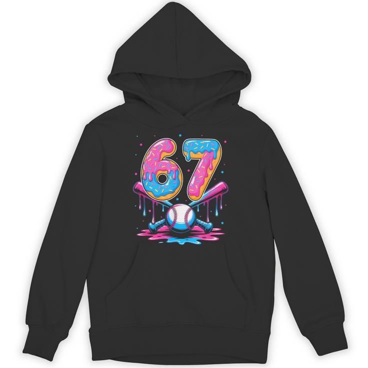 Baseball Drip Number 67 Player 67Th Birthday Baseball Meme Unisex Hoodie