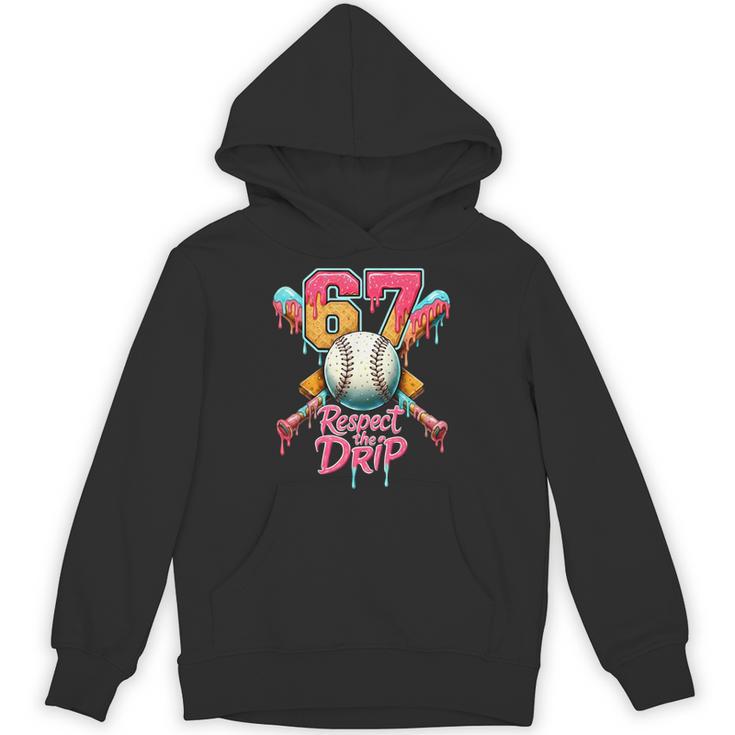 Baseball Drip Number 67 Player Sport For Men Women Kids Unisex Hoodie