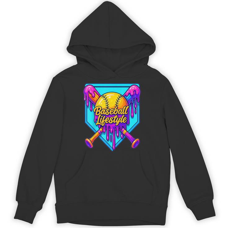 Baseball Drip Outfit Boys Ice Cream Drip Baseball Lifestyle Unisex Hoodie