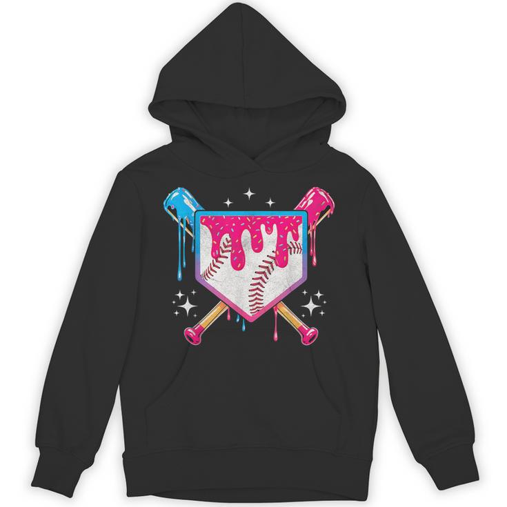Baseball Drip Purple Glove Respect The Drip Youth Boys Girls Unisex Hoodie