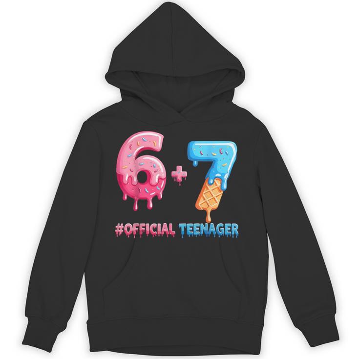 Baseball Ice Cream Drip 67 Official Teenager 13th Birthday Unisex Hoodie