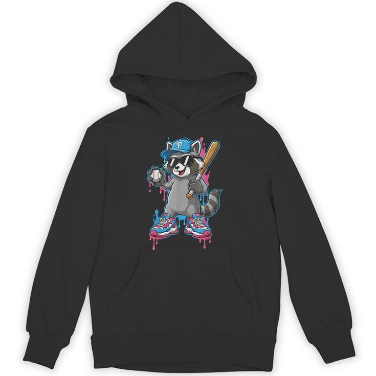 Baseball Ice Cream Drip For Boys And Girls Batter Game Day Unisex Hoodie