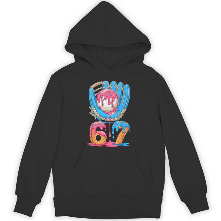 Baseball Ice Cream Drip Six Seven Gen Alpha Slang Meme 67 Unisex Hoodie