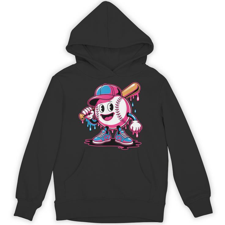 Baseball Ice Cream Shirt Cool Baseball Drip For Boys Unisex Hoodie