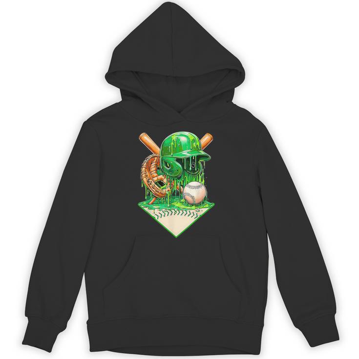 Baseball Life Style Ice Cream Drip Green Unisex Hoodie