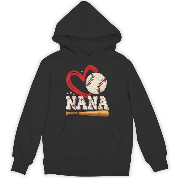 Baseball Nana Baseball Heart Family Matching Unisex Hoodie