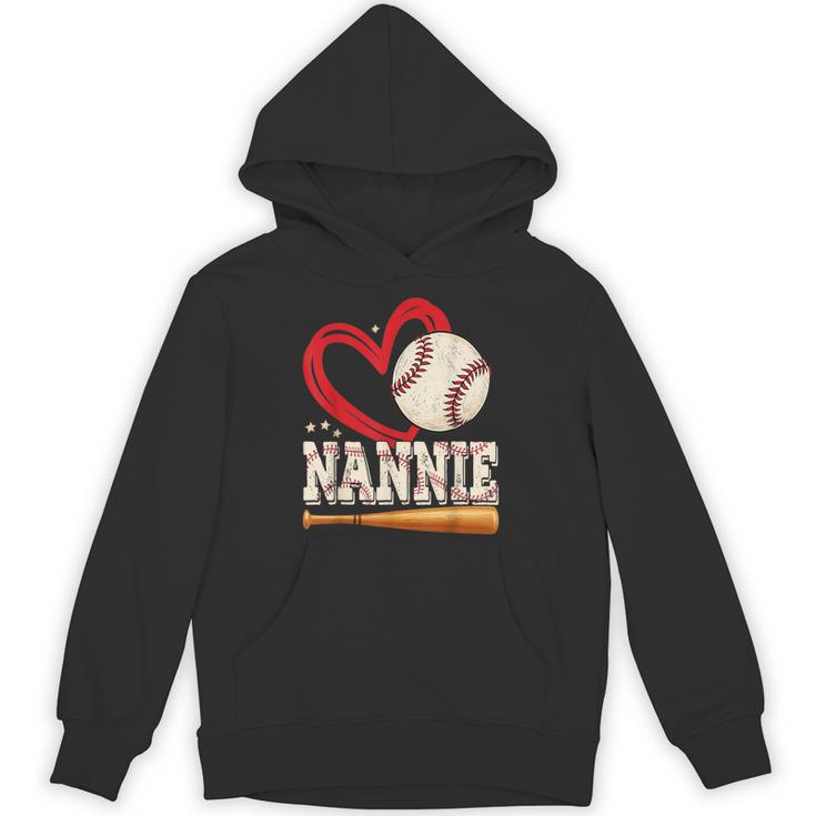 Baseball Nannie Baseball Heart Family Matching Unisex Hoodie