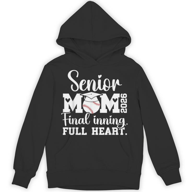 Baseball Senior Mom 2026 Final Inning Baseball Senior Mama Unisex Hoodie