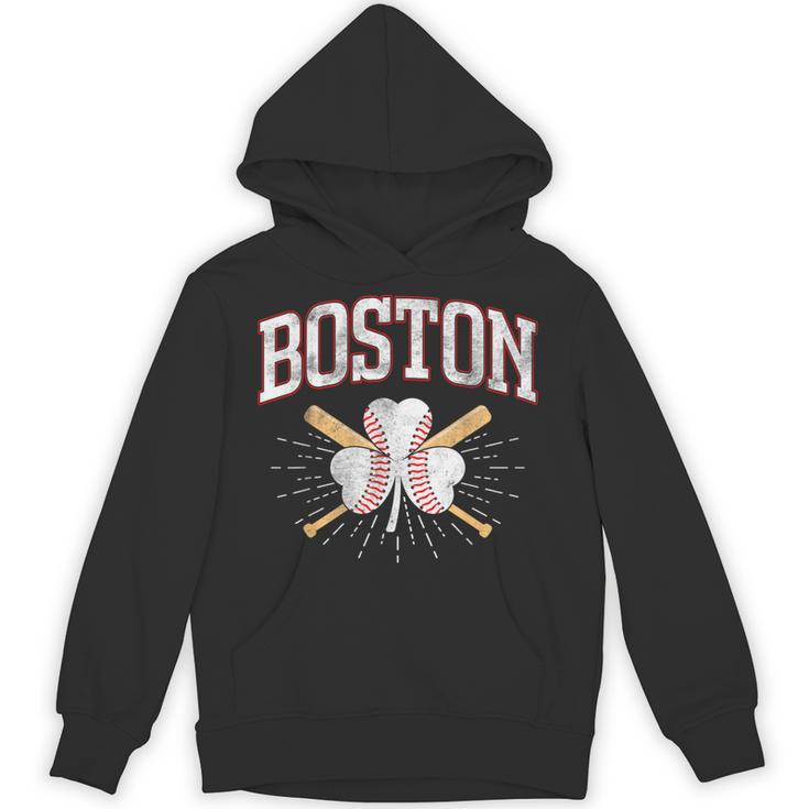 Baseball Shamrock Boston Massachusetts St Patrick’s Day Unisex Hoodie