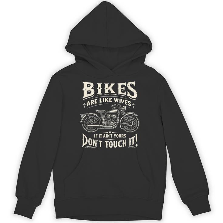 Bikes Are Like Wives 面白い オートバイ バイカー 妻 パーカー